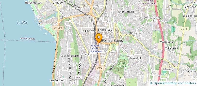 localisation de l'entreprise MADAME NORA BENAABLA à AIX LES BAINS