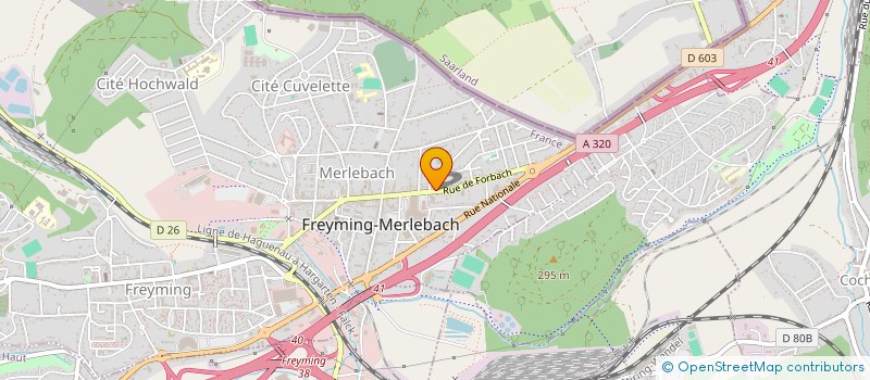 localisation de l'entreprise MADAME NORA BERGHOUD à FREYMING-MERLEBACH