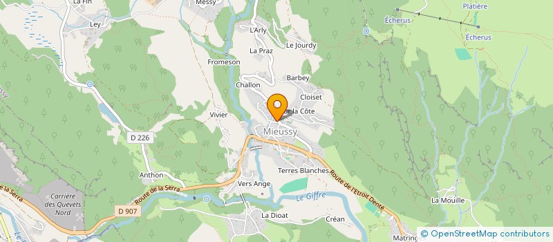 localisation de l'entreprise MADAME NORA BERIOU  MIEUSSY