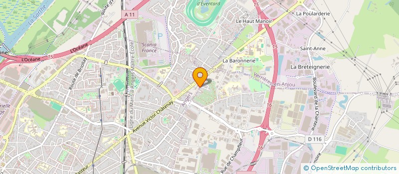 localisation de l'entreprise MADAME NORA BERRUE à ANGERS