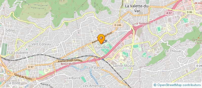 localisation de l'entreprise MADAME NORA BOUANANI à TOULON