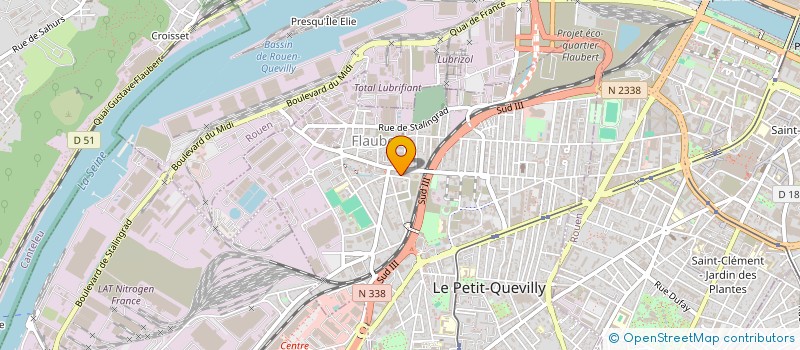 localisation de l'entreprise MADAME NORA BOUANFEL  LE PETIT-QUEVILLY