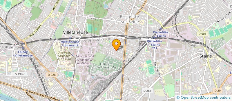 localisation de l'entreprise MADAME NORA BOUDLAL  PIERREFITTE-SUR-SEINE