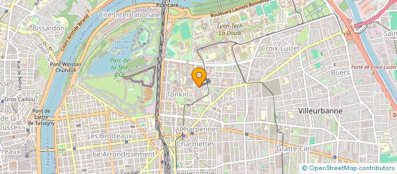 localisation de l'entreprise MADAME NORA CHERGUI  VILLEURBANNE