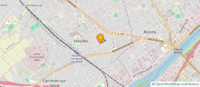 localisation de l'entreprise MADAME NORA DAVID  HOUILLES