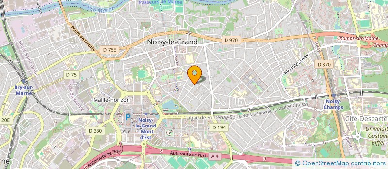 localisation de l'entreprise MADAME NORA DESFORGES  NOISY-LE-GRAND