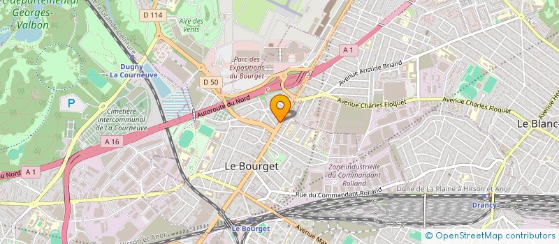 localisation de l'entreprise MADAME NORA DJAI à LE BOURGET