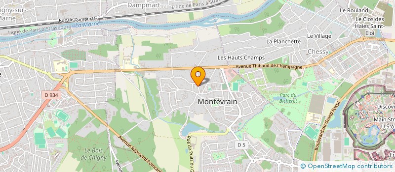 localisation de l'entreprise MADAME NORA DRIFF à MONTEVRAIN