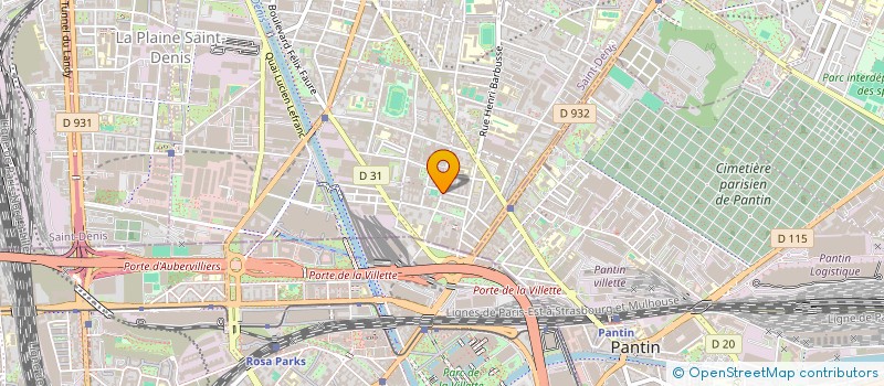 localisation de l'entreprise MADAME NORA GHEZALI  AUBERVILLIERS