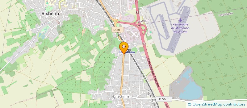 localisation de l'entreprise MADAME NORA HANTZER  HABSHEIM