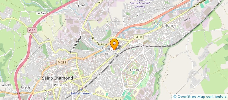 localisation de l'entreprise MADAME NORA KAIDI  SAINT-CHAMOND