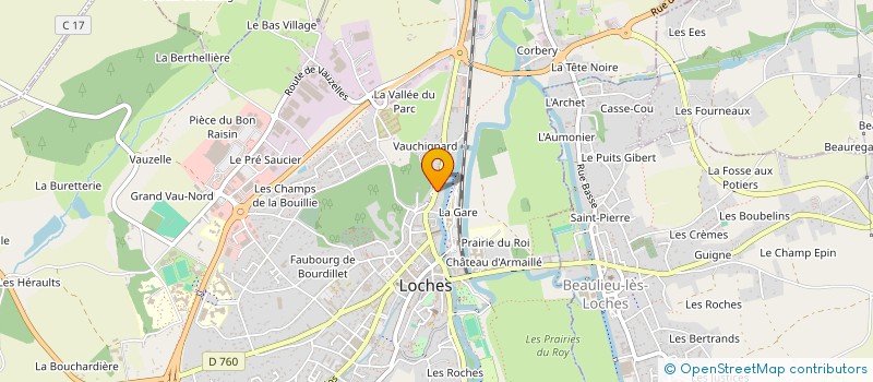 localisation de l'entreprise MADAME NORA KAMOUCHI  LOCHES