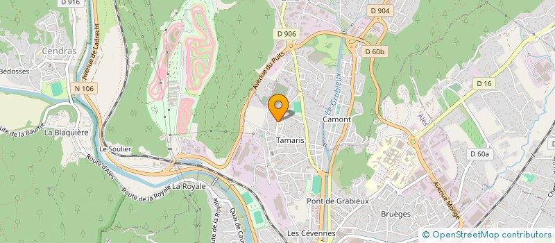 localisation de l'entreprise MADAME NORA KHERFANE  ALES