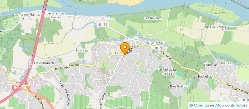 localisation de l'entreprise MADAME NORA LACOMBE  LES GARENNES SUR LOIRE