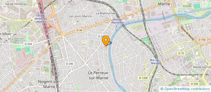 localisation de l'entreprise MADAME NORA LALAOUI  LE PERREUX-SUR-MARNE