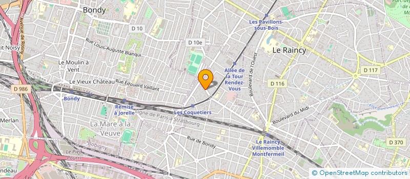 localisation de l'entreprise MADAME NORA MERABTI  VILLEMOMBLE