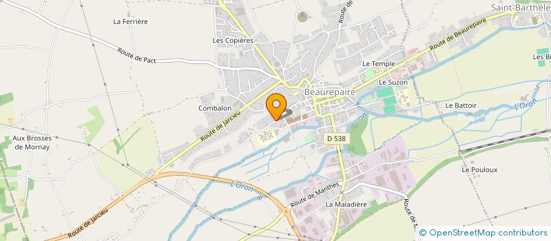 localisation de l'entreprise MADAME NORA OUENDADJI  BEAUREPAIRE