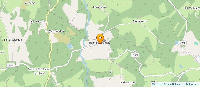 localisation de l'entreprise MADAME NORA ROUDDASSE à SAINT-PARDOUX-LE-NEUF