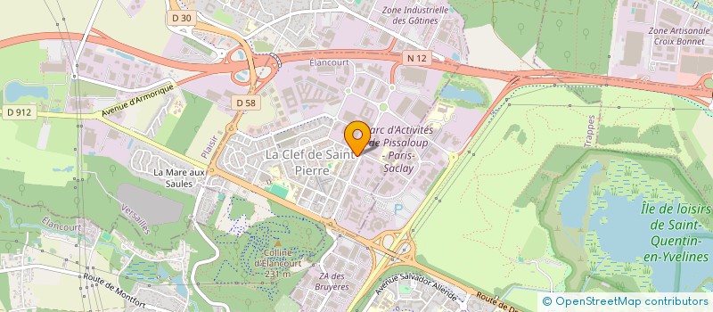 localisation de l'entreprise MADAME NORA SLIMANI  ELANCOURT