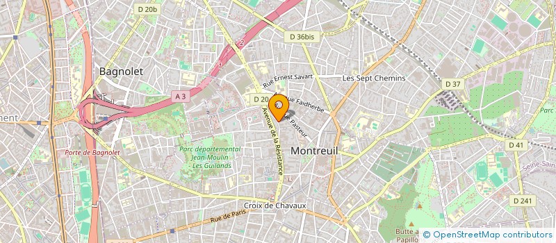 localisation de l'entreprise MADAME NORA TAHIR  MONTREUIL