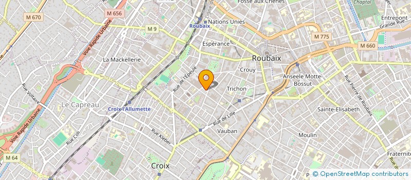 localisation de l'entreprise MADAME NORA TOUHAMI  ROUBAIX