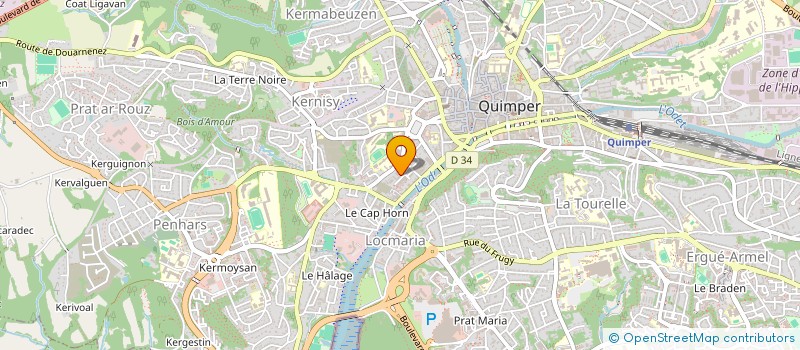 localisation de l'entreprise MADAME NORA TOUMI à QUIMPER