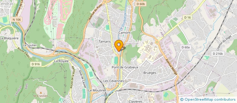 localisation de l'entreprise MADAME NORA VINCENOT  ALES