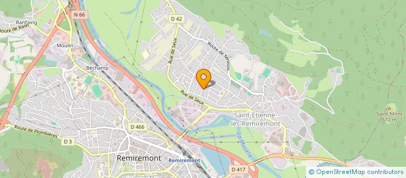 localisation de l'entreprise MADAME NORA YAHLALI  SAINT-ETIENNE-LES-REMIREMONT