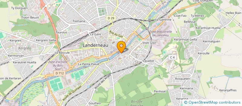 localisation de l'entreprise MADAME NORAH BELFADEL à LANDERNEAU