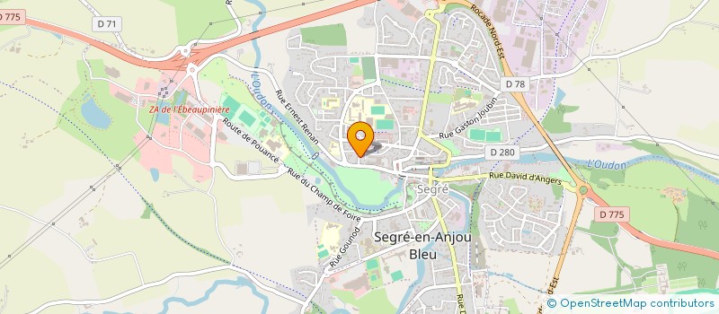 localisation de l'entreprise MADAME NORAH BERART à SEGRE-EN-ANJOU BLEU