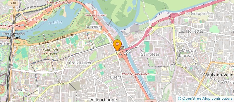 localisation de l'entreprise MADAME NORAH GLEVAREC  VILLEURBANNE