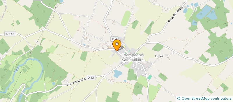 localisation de l'entreprise MADAME NORHA DJEDOUI  CHAMPAGNE-SAINT-HILAIRE