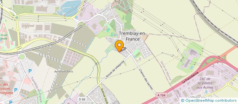 localisation de l'entreprise MADAME NORIA BETTAYEB à TREMBLAY-EN-FRANCE