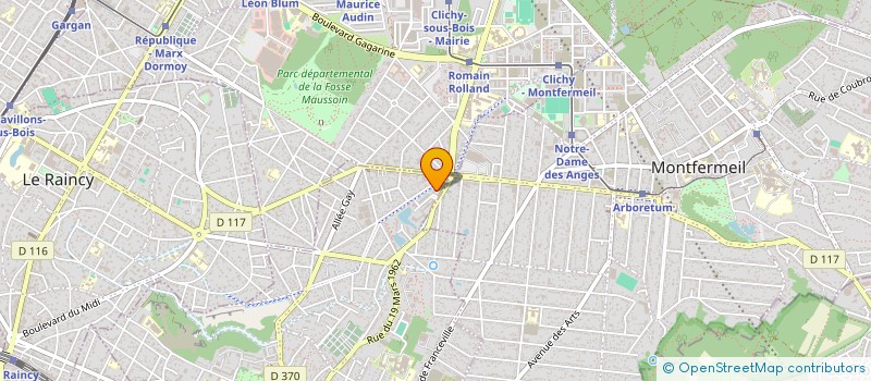 localisation de l'entreprise MADAME NORIA BOUADLA à GAGNY