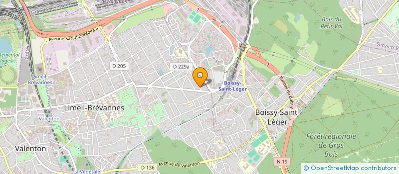 localisation de l'entreprise MADAME NORIA MAAMAR  LIMEIL-BREVANNES