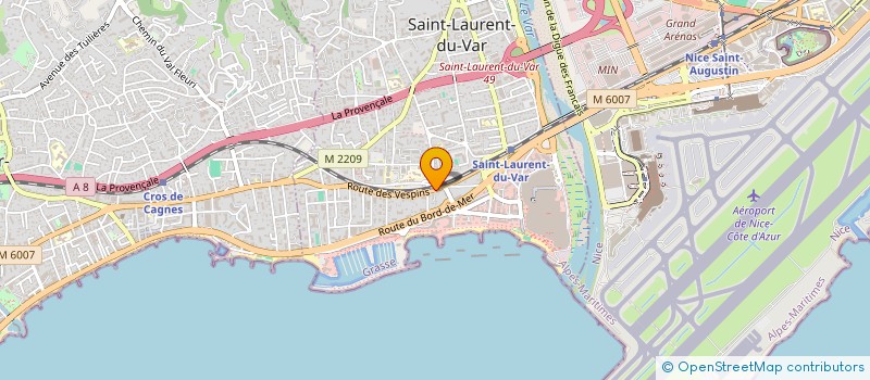 localisation de l'entreprise MADAME NORIA TASSI à SAINT-LAURENT-DU-VAR