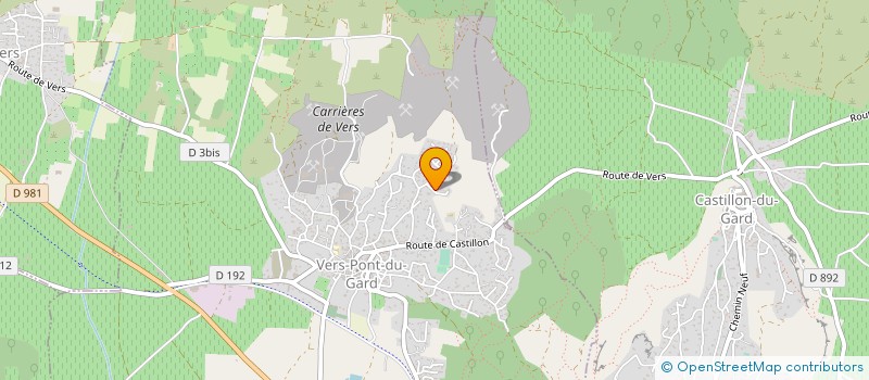 localisation de l'entreprise MADAME NORINE BERNARD  VERS-PONT-DU-GARD