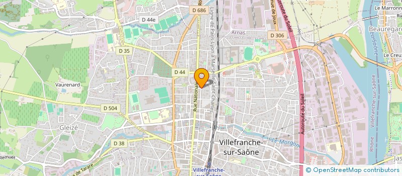 localisation de l'entreprise MADAME NORINE HADDOU  VILLEFRANCHE-SUR-SAONE