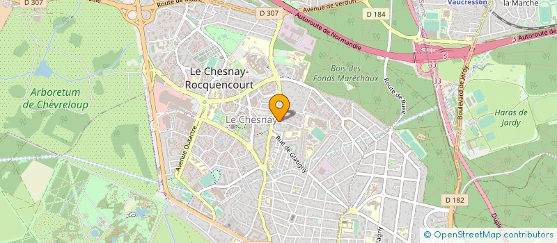 localisation de l'entreprise MADAME NORMA FIAANI  LE CHESNAY-ROCQUENCOURT