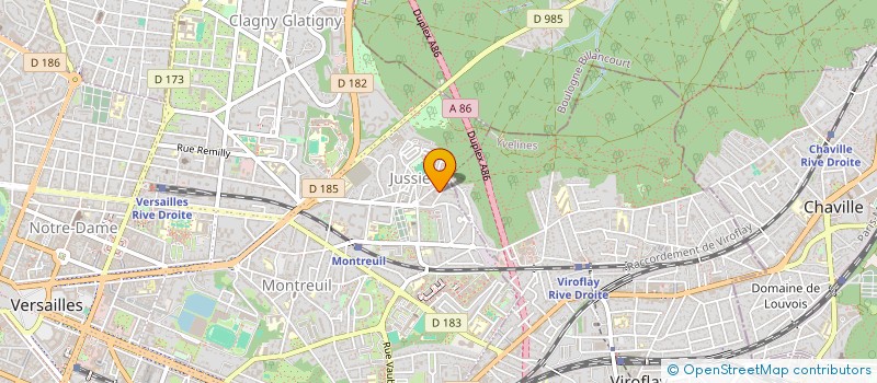 localisation de l'entreprise MADAME NOSSAN MEITE à VERSAILLES