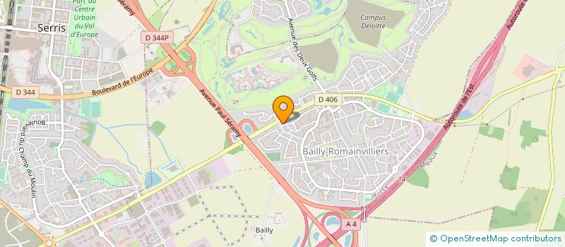 localisation de l'entreprise MADAME NOUARA BELMILOUD  BAILLY-ROMAINVILLIERS