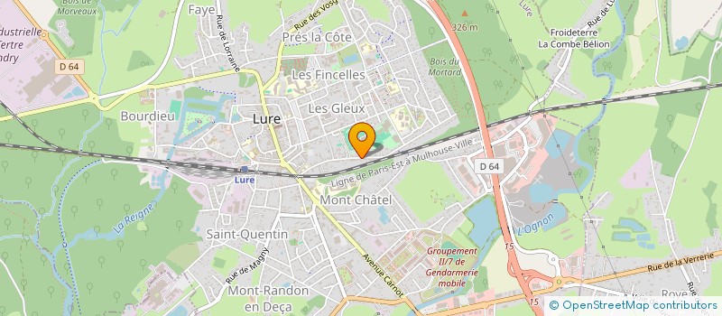 localisation de l'entreprise MADAME NOUARA DEHAM  LURE