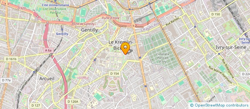 localisation de l'entreprise MADAME NOUARA HAMICHE  LE KREMLIN-BICETRE