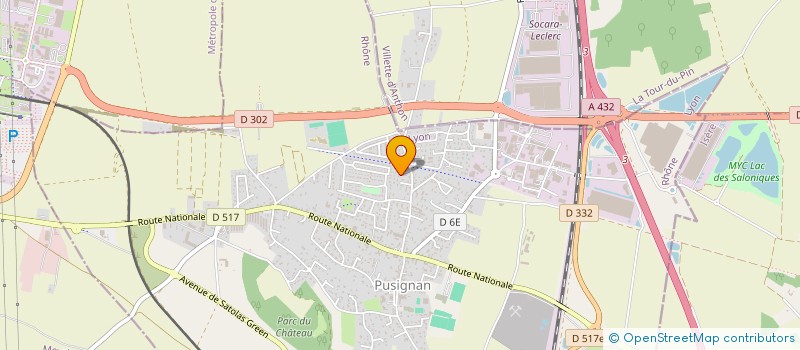 localisation de l'entreprise MADAME NOUARA KHELOUFI à PUSIGNAN