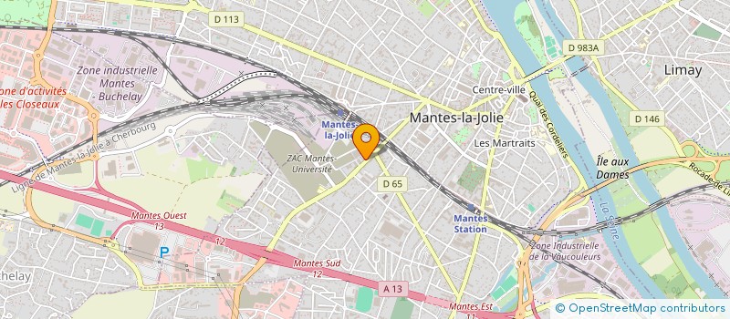 localisation de l'entreprise MADAME NOUARA MAHAMMED OUALI  MANTES-LA-VILLE