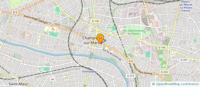 localisation de l'entreprise MADAME NOUARA OUAGUED à CHAMPIGNY-SUR-MARNE