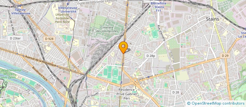 localisation de l'entreprise MADAME NOUARA OUTAMAZIRT  PIERREFITTE-SUR-SEINE