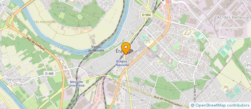 localisation de l'entreprise MADAME NOUDJOUD YAHIAOUI à ERAGNY