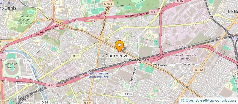 localisation de l'entreprise MADAME NOUGHROU ABAL à LA COURNEUVE