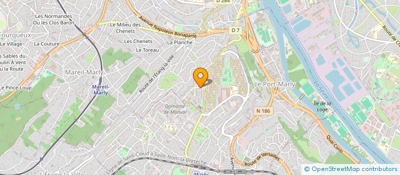 localisation de l'entreprise MADAME NOUHAYLA ZAHIR  LE PECQ